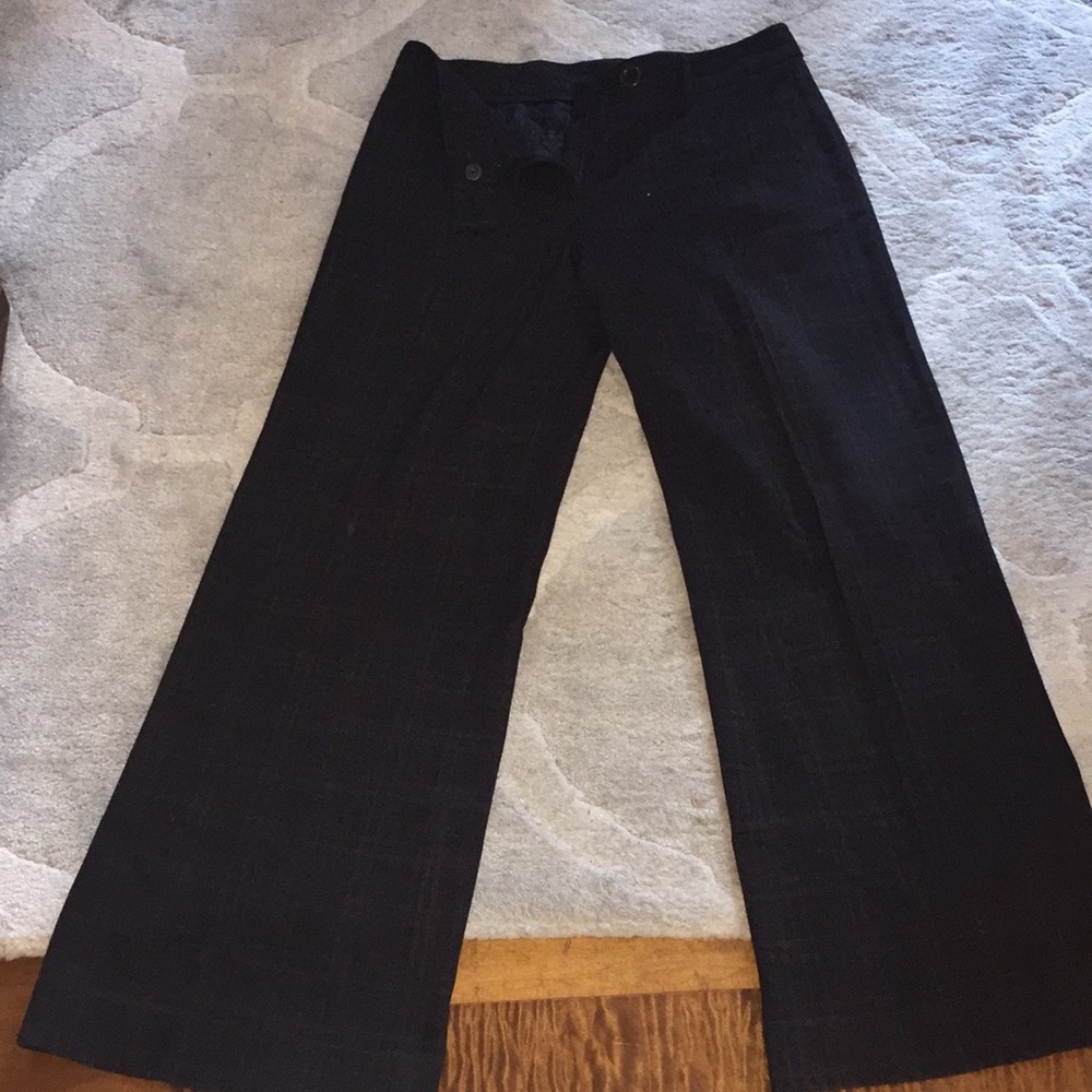 CABi Plaid Wide Leg Dress Pants